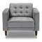 Armen Living Somerset Gray Velvet Mid Century Modern Club Chair LCSM1GREY - alternate 5